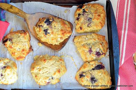 ~dark red cherry biscuit scones~ ~dark red cherry biscuit scones~