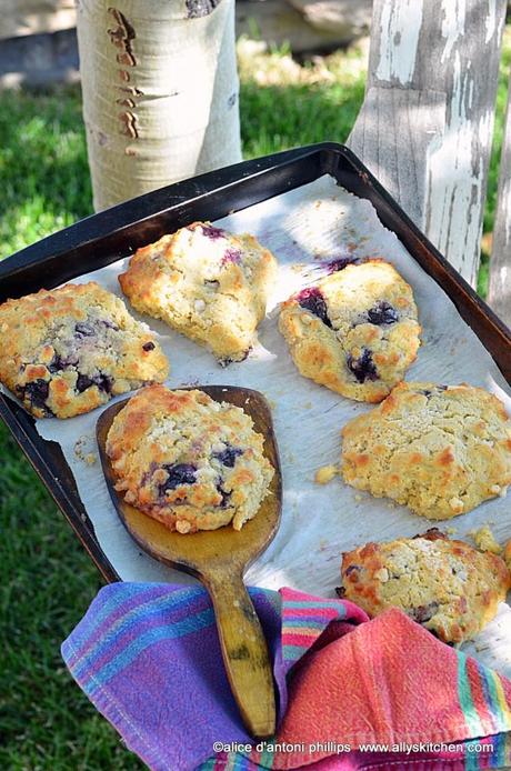 ~dark red cherry biscuit scones~ ~dark red cherry biscuit scones~