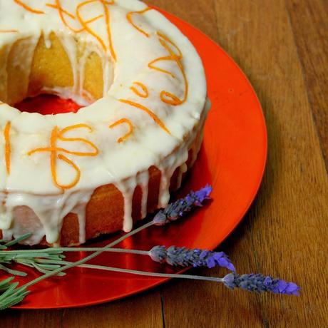 Orange Drizzle Cake with Lavender