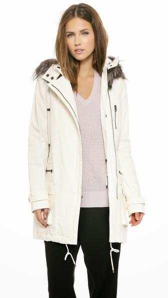  Quilted Parka with Fur Trim by: Vince @Shopbop