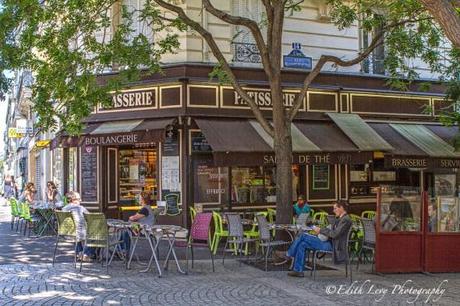 Paris, France, patisserie, street photography, restaurant, sidewalk cafe, travel photography, Tableau Vivant