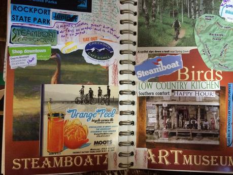 Summer Travel Pages in my Re-purposed Journal