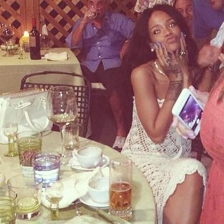 Rihanna Has Fun In Capri