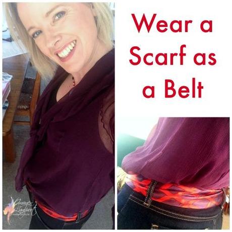 wear a scarf as a belt