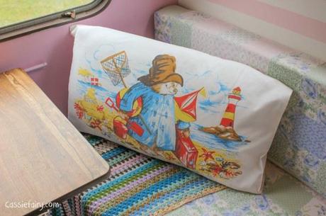 vintage Paddington Bear pillow slip cushion cover