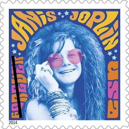 Janis Joplin honored on a Forever Stamp 