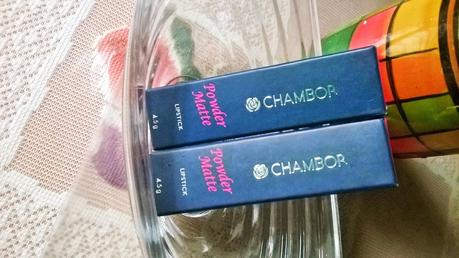 Chambor Powder Matte Lipstick in Orange Falmbe & Pink Flamingo Review Chambor Powder Matte Lipstick in Orange Falmbe & Pink Flamingo Review