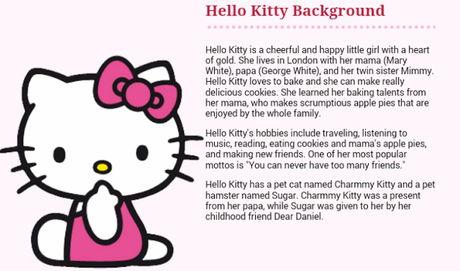 Trending Now: Hello Kitty is Not a Cat