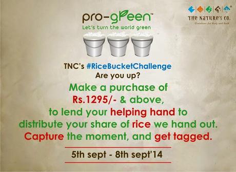 The Nature’s Co. takes on the #RiceBucketChallenge The Nature’s Co. takes on the #RiceBucketChallenge