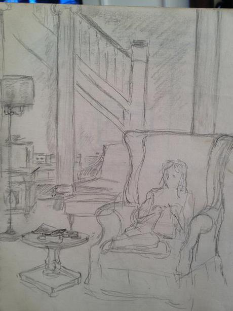 throwback thursday: country mouse, city mouse Pencil drawing by Mary Elizabeth Winship Periale