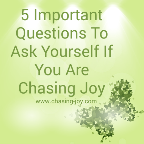 5 Important Questions To Ask Yourself If You Are Chasing Joy