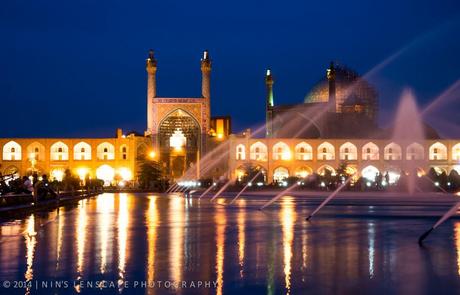 Night few of Naqsh-e Jahan Square in Esfahan 