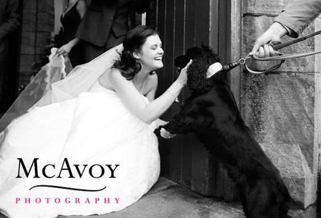 This is Toby, who popped along to say hello to his mum after the ceremony