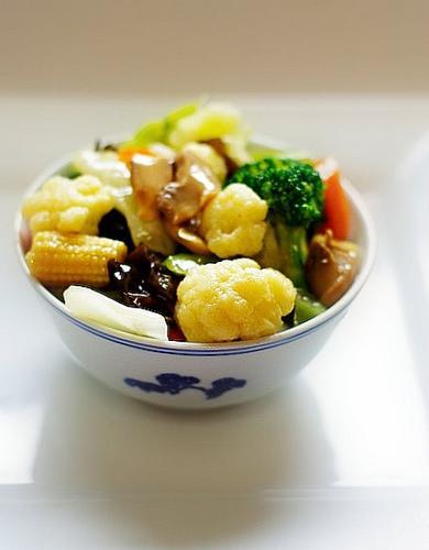 Mixed vegetables with mushroom and fungus