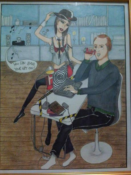 Valentines cartoon inspired by a graphic novel “Les...