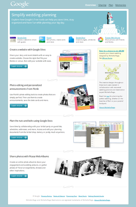 google wedding planning tools overview