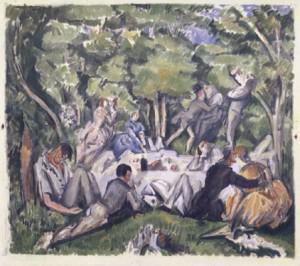 Le Dejeuner sur L'herbe -Cezanne