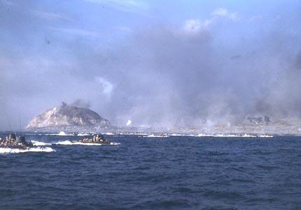 Iwo Jima Amphibious Landing (Color)