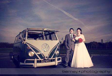 Emma and Matt with the vintage VW campervan from Dub Tails