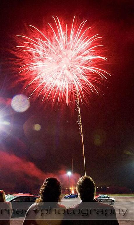 Emma's parents surprised everyone with a firework display in the evening