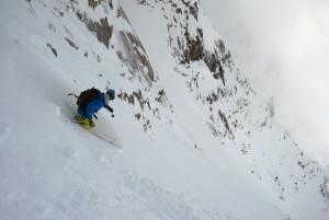 powder skiing Aiguille du Midi