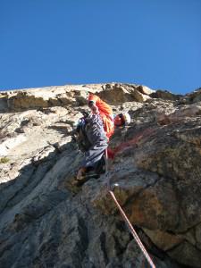 alpine rock climbing