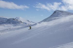 heli skiing Abisko, Sweden