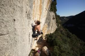 Climbing Siddharta 7a+ in Silenzio