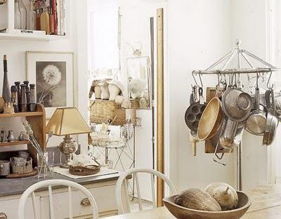 A house in gorgeous warm whites filled with vintage treasures