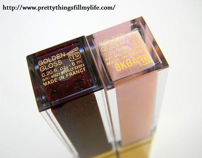 Yves Saint Laurent Golden Glosses - 11 Golden Whisper  and 14 Golden Purple