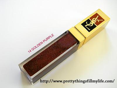 Yves Saint Laurent Golden Glosses - 11 Golden Whisper  and 14 Golden Purple