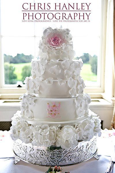 A lavish and beautiful wedding cake for a luxury wedding day