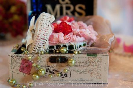 Vintage London wedding tables