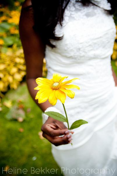 I LOVE this picture of Denise holding a sunflower