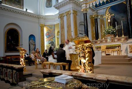 Marble, gold, paintings and a giggling vicar: a grand setting for a lovely service