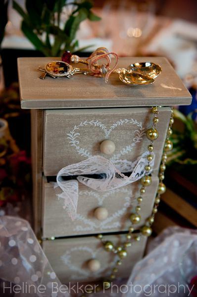 Vintage London wedding tables