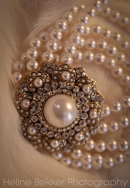 A beautiful vintage inspired wedding bracelet with pearls