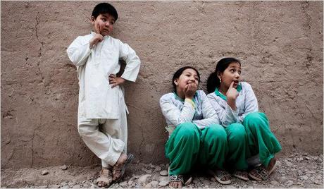 Mehran Rafaat (in white) is a bacha posh