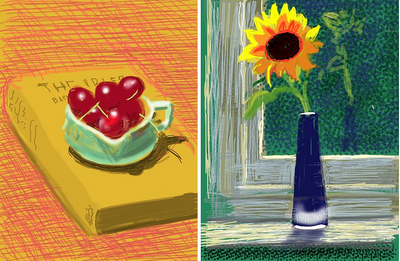 Pixels over Paint: Hockney's iPad Art