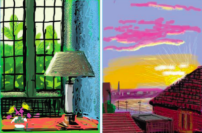 Pixels over Paint: Hockney's iPad Art