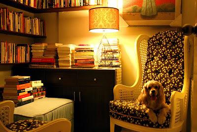 From plain bookshelf to cozy reading room