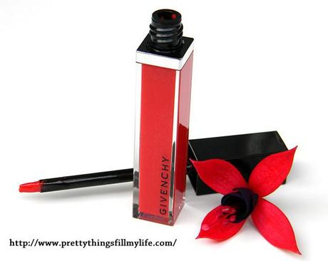 Givenchy Gloss Interdit Ultra-Shiny Plumping Effect in Succulent Orange: brings memories of an exotic summer