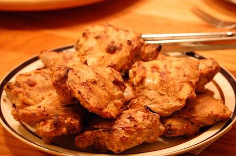 This weekend’s tandoori chicken based on Nom Nom...