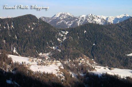 Village of Coi di Zoldo in Italian Dolomites