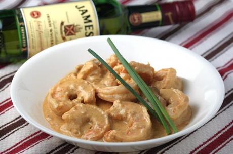 Shrimp in Jameson Cream Sauce