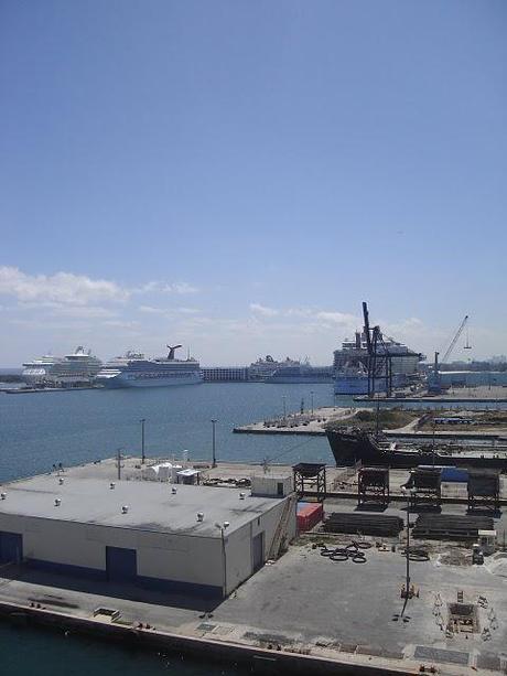 Fort Lauderdale - possibly the largest gathering of cruise ships in the world