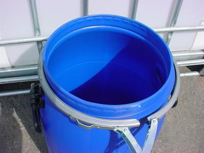A homemade rainwater harvesting system A homemade rainwater harvesting system