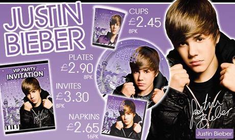 Picture of Justin Bieber the Party Range from Party Options