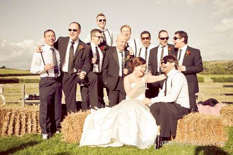 A super cool wedding party