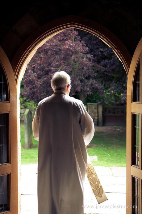 Sun shines down on the vicar...